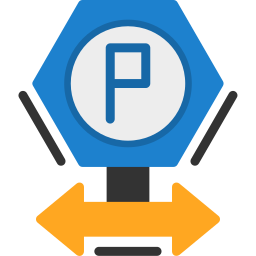 Parking sign icon