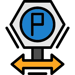 Parking sign icon