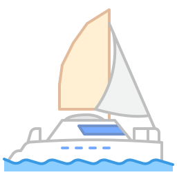 Sail boat icon