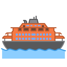 Ferry boat icon