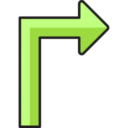 Turn right icon