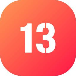 número 13 Ícone