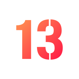 número 13 Ícone