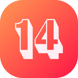 Number 14 icon