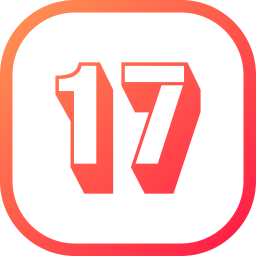 Number 17 icon