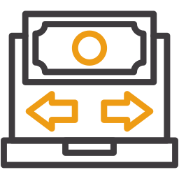 transfert d'argent Icône