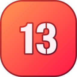 Number 13 icon