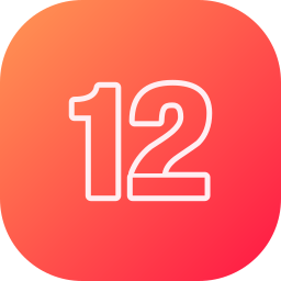 Number 12 icon