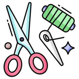 Sewing accessories icon