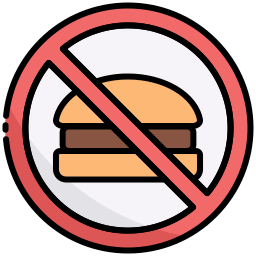 No fast food icon