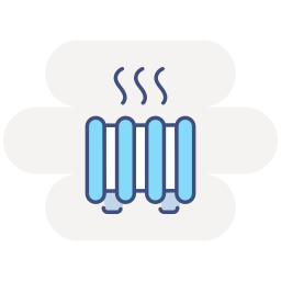 Central heating icon