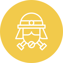 Fireman helmet icon