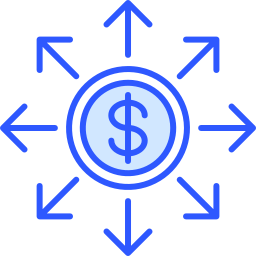 Financial network icon