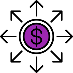 Financial network icon