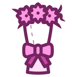 Flower bouquet icon