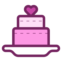 Wedding cake icon