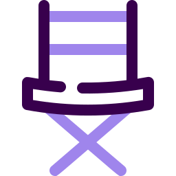 Folding chair icon