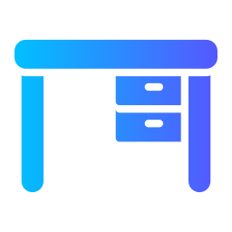 Office desk icon