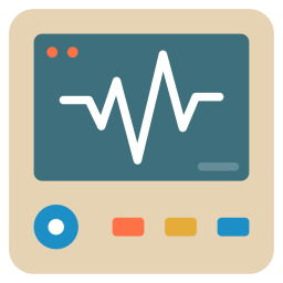 monitor de ecg Ícone