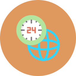 24 hours service icon