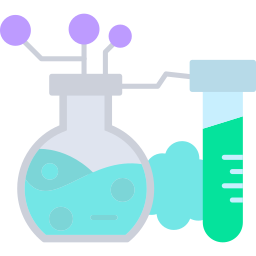 Chemical reaction icon