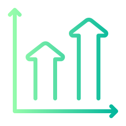 gráfico de barras Ícone