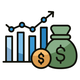 crescimento financeiro Ícone