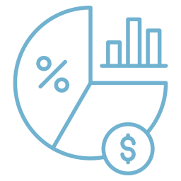 Profit margin icon