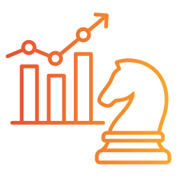 strategia d'affari icona