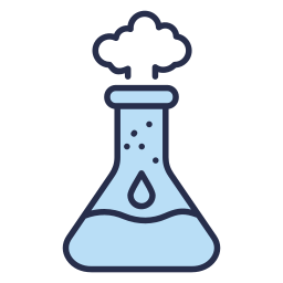 Chemical reaction icon