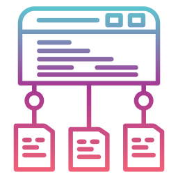 Data flow icon