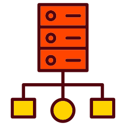 Cluster computing icon