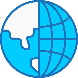 Earth globe icon