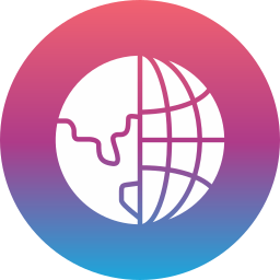 Earth globe icon