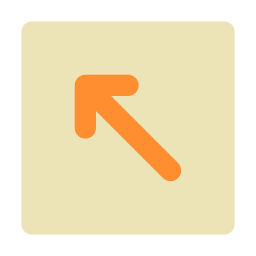 Up left arrow icon