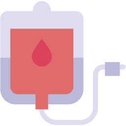 Blood bag icon