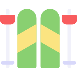 des skis Icône