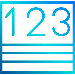 Numbers icon