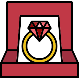 Diamond ring icon