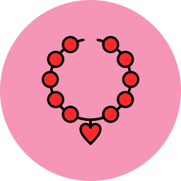 Pearl necklace icon