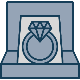 Diamond ring icon