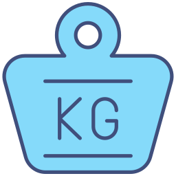 Parcel weight icon