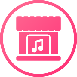 Music shop icon