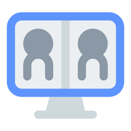 Online meeting icon