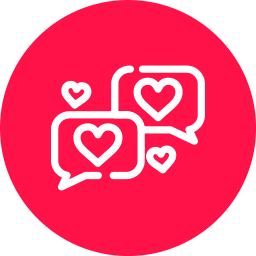 Love chat icon