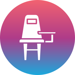 Desk chair icon