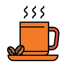 Hot coffee icon