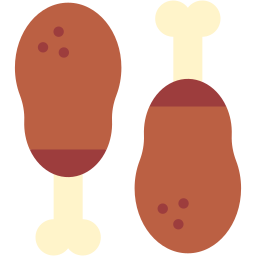 Chicken leg icon