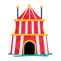 tenda de circo Ícone