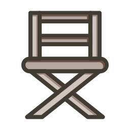 Folding chair icon